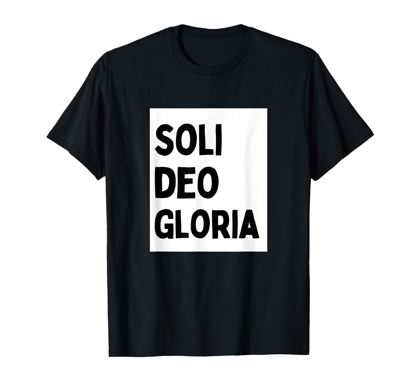 Soli Deo Gloria - Minimalist Christian Religious Jesus T-Shirt
