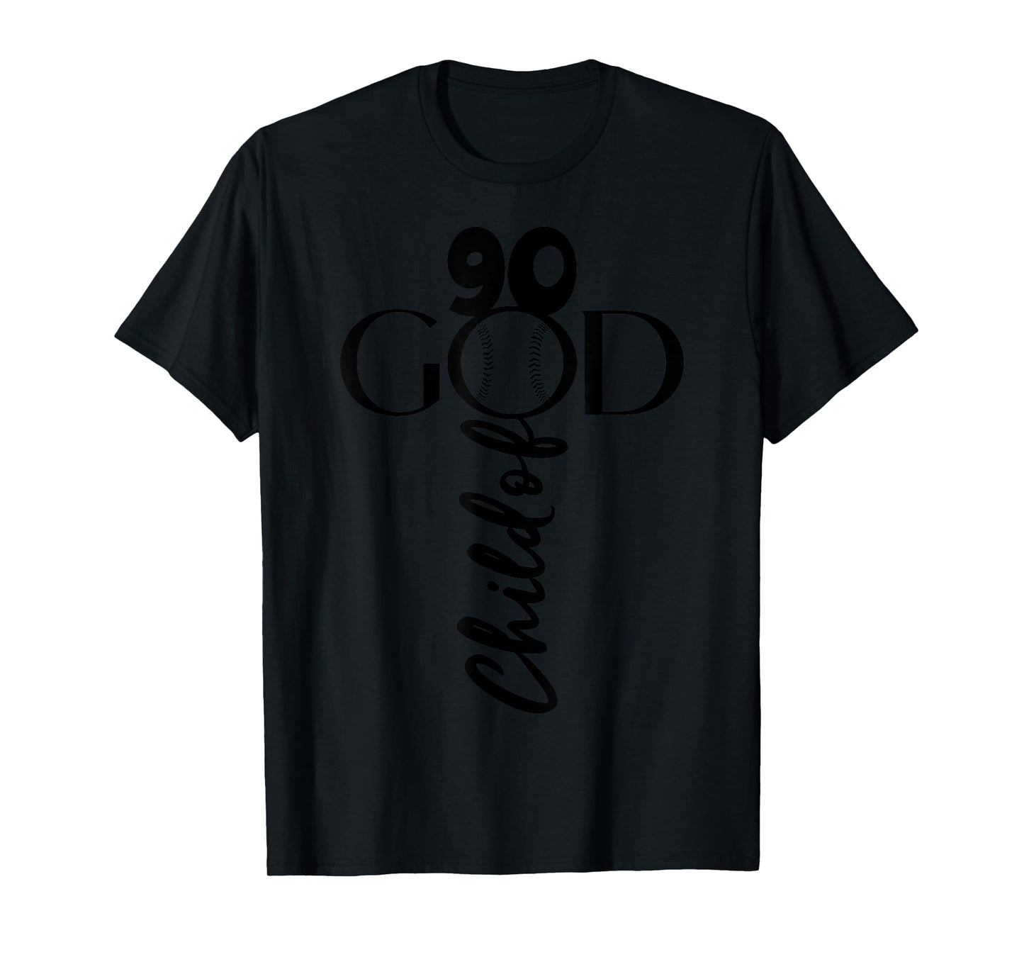 JESUS 90 YEARS GOD BASEBALL 90th BIRTHDAY T-Shirt