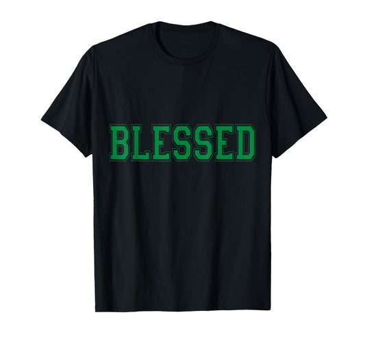 Christian T Shirts Blessed (Green)