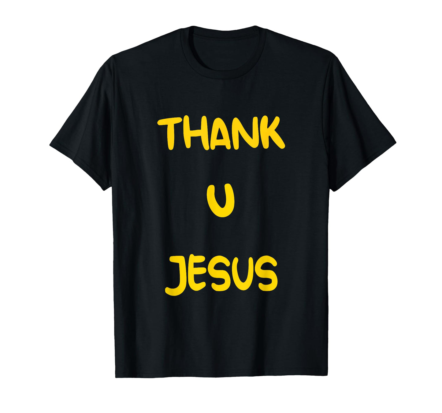 Thank U Jesus Christian Cross God Faith Bible Religious Pray T-Shirt