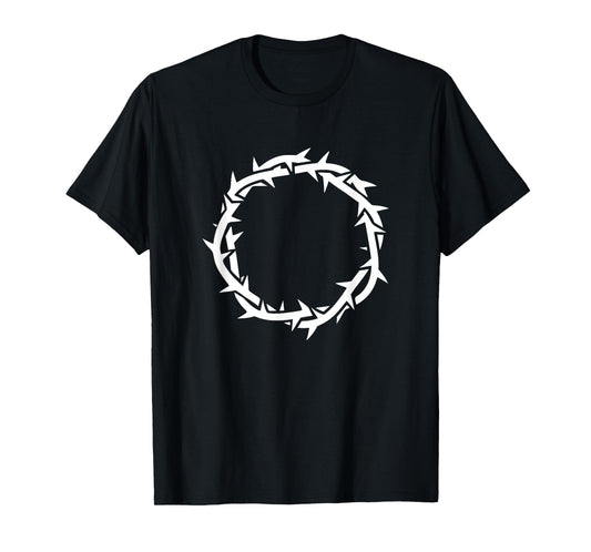 Jesus Crown of Thorns. Christian faith devotional T-Shirt