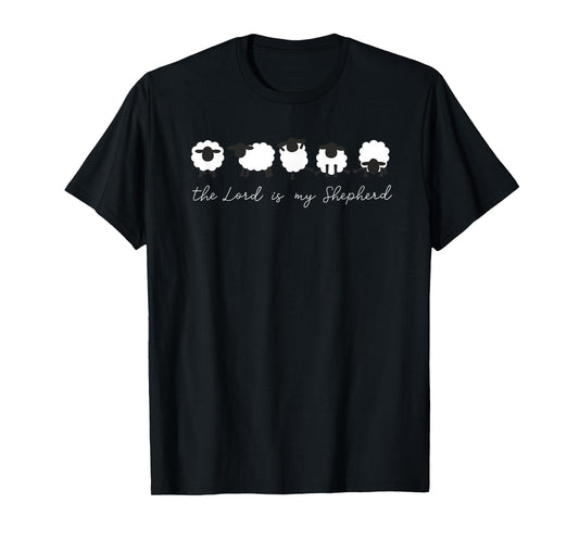 The Lord Is My Shepherd Christian Bible Verse T-Shirt
