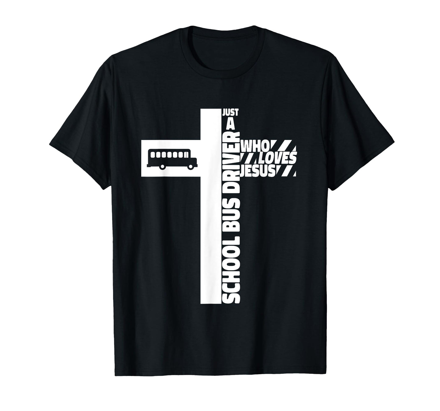 School Bus Driver Cross Jesus Faith T-Shirt