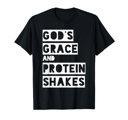 Christian Bodybuilding Workout Gym Design for God's Grace T-Shirt