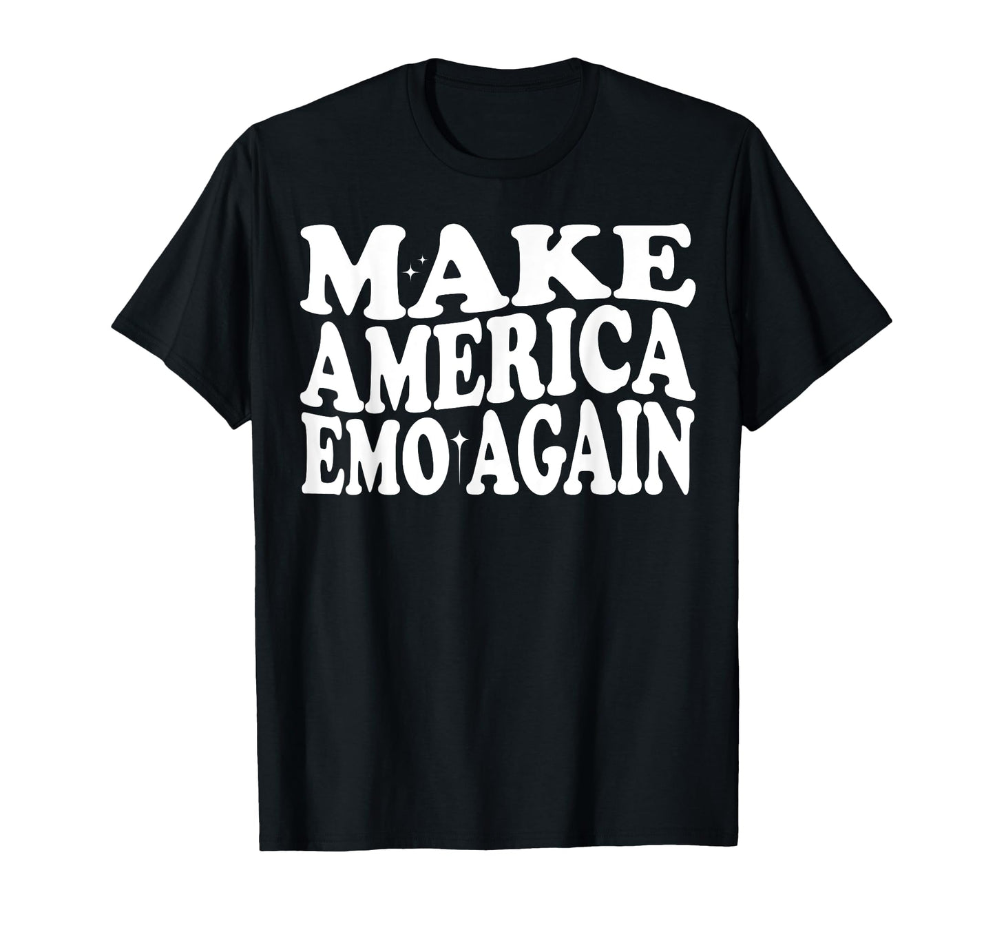 MAKE AMERICA EMO AGAIN Funny Goth US Saying T-Shirt