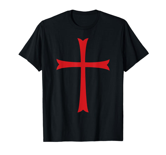 Knights Templar Cross, Crusader T-Shirt (Soldier of Christ) T-Shirt