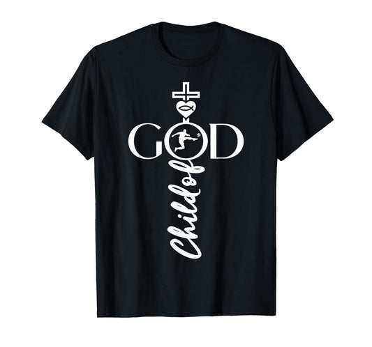 RELIGIOUS JESUS SOCCER CHILD OF GOD SOCCER T-Shirt