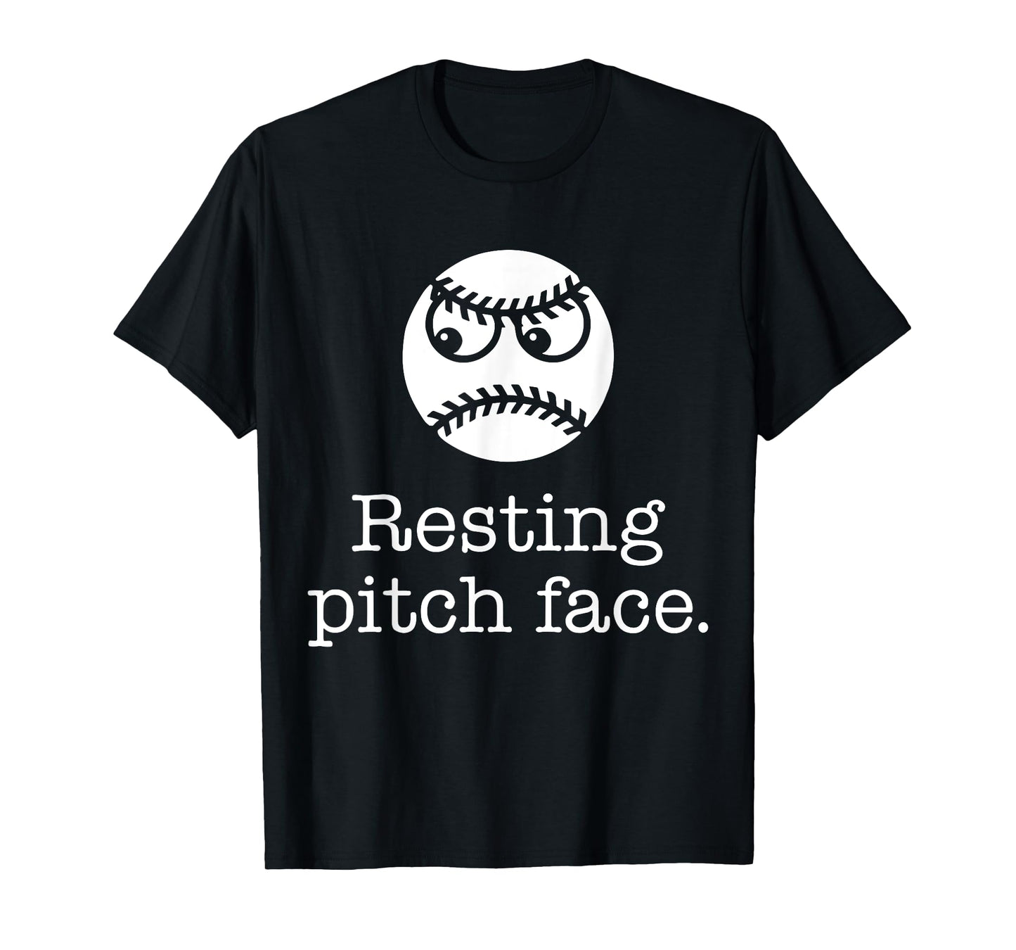 Resting Pitch Face Funny Baseball T-Shirt