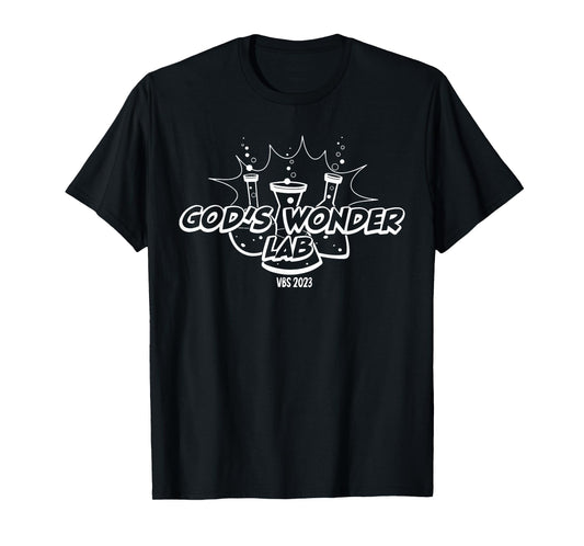 God's Wonder Lab VBS 2023 Christian Bible T-Shirt