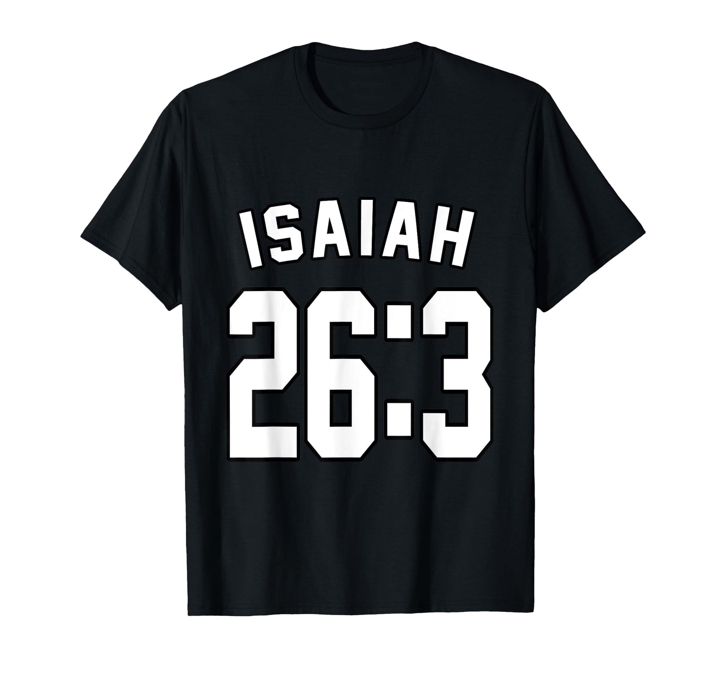 Isaiah 26:3 Sports Jersey Christian Faith Motivation Apparel T-Shirt