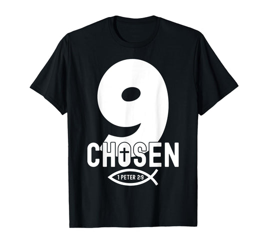 Religious Chosen 9 Years Jesus 9TH Birthday T-Shirt