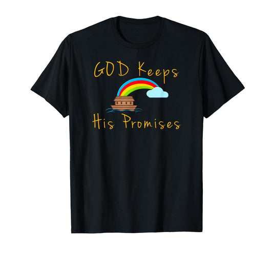 Cute Noahs Ark Genesis 9:13 God Keeps His Promises Christian T-Shirt