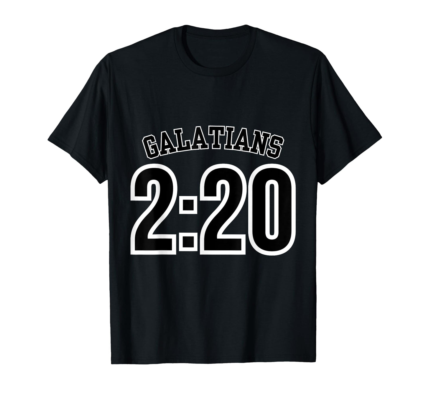 Galatians 2:20 Sports Jersey Christian Scripture Design T-Shirt