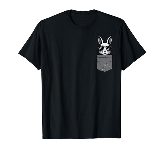 Easter Bunny Pocket Sunglasses Cool Rabbit Men Women Kids T-Shirt