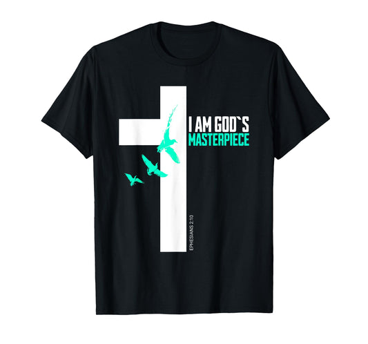 I AM GOD`S Masterpiece Christian Ephesians 2:20 T-Shirt