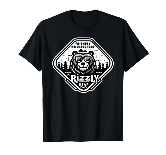 Funny Neighborhood Rizzly Bear Meme T-Shirt