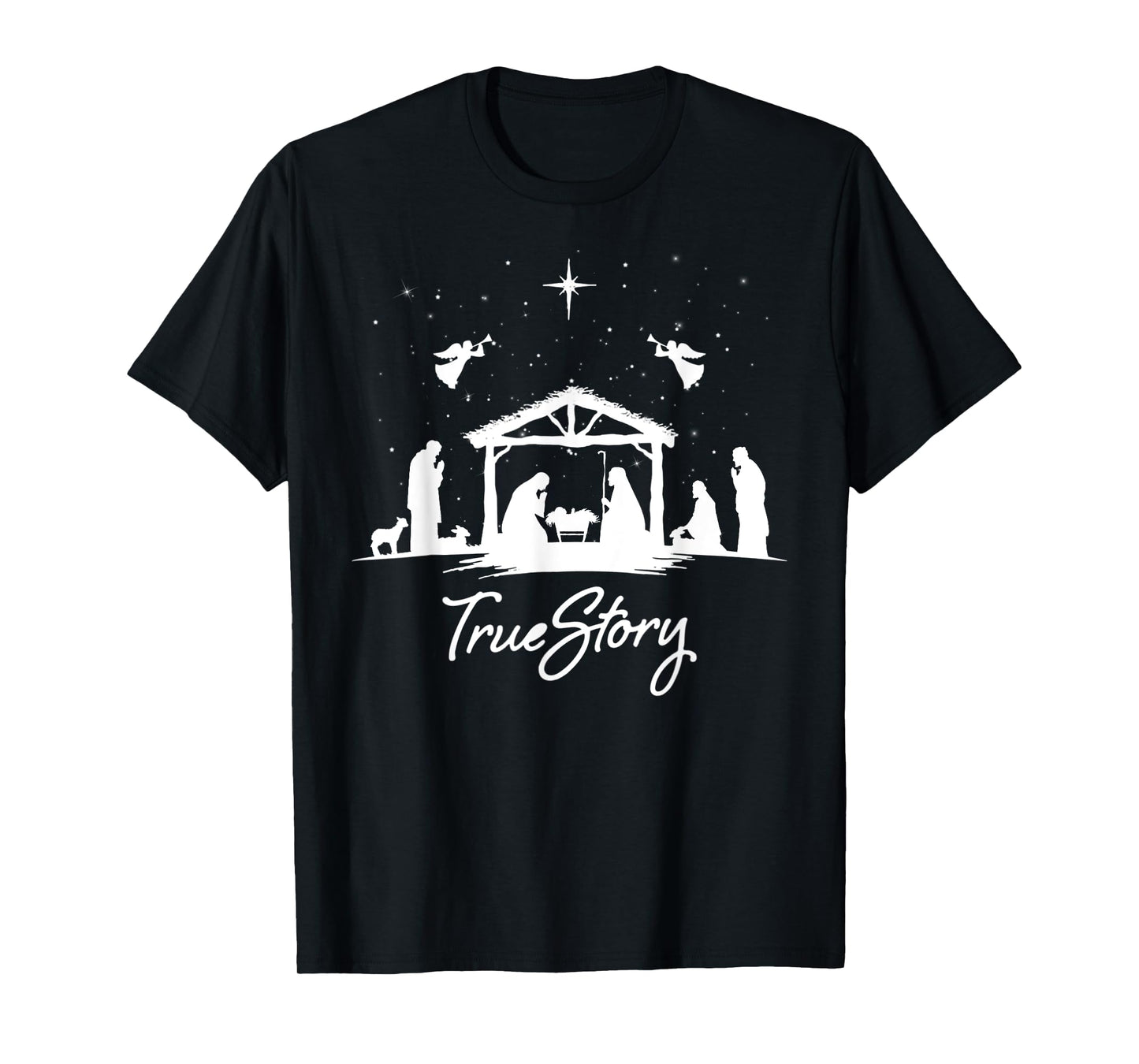 True Story Christmas Nativity Jesus Christian Men Women Kids T-Shirt