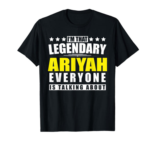 Name Ariyah First Name Gifts - Funny Personalized Gift T-Shirt
