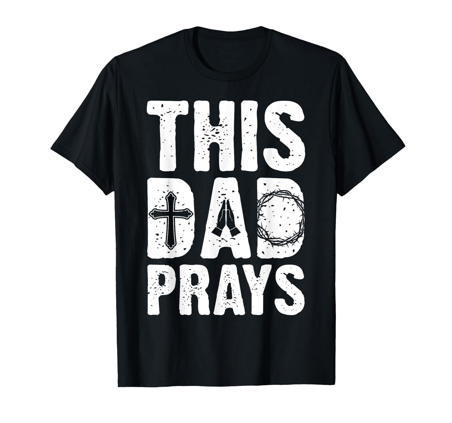 This Dad Pray Religious Vintage Father's Day Christian Daddy T-Shirt