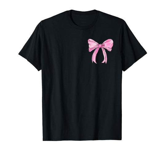 Cute 2 Sided God Says I Am Coquette Bow Day Christian Women T-Shirt