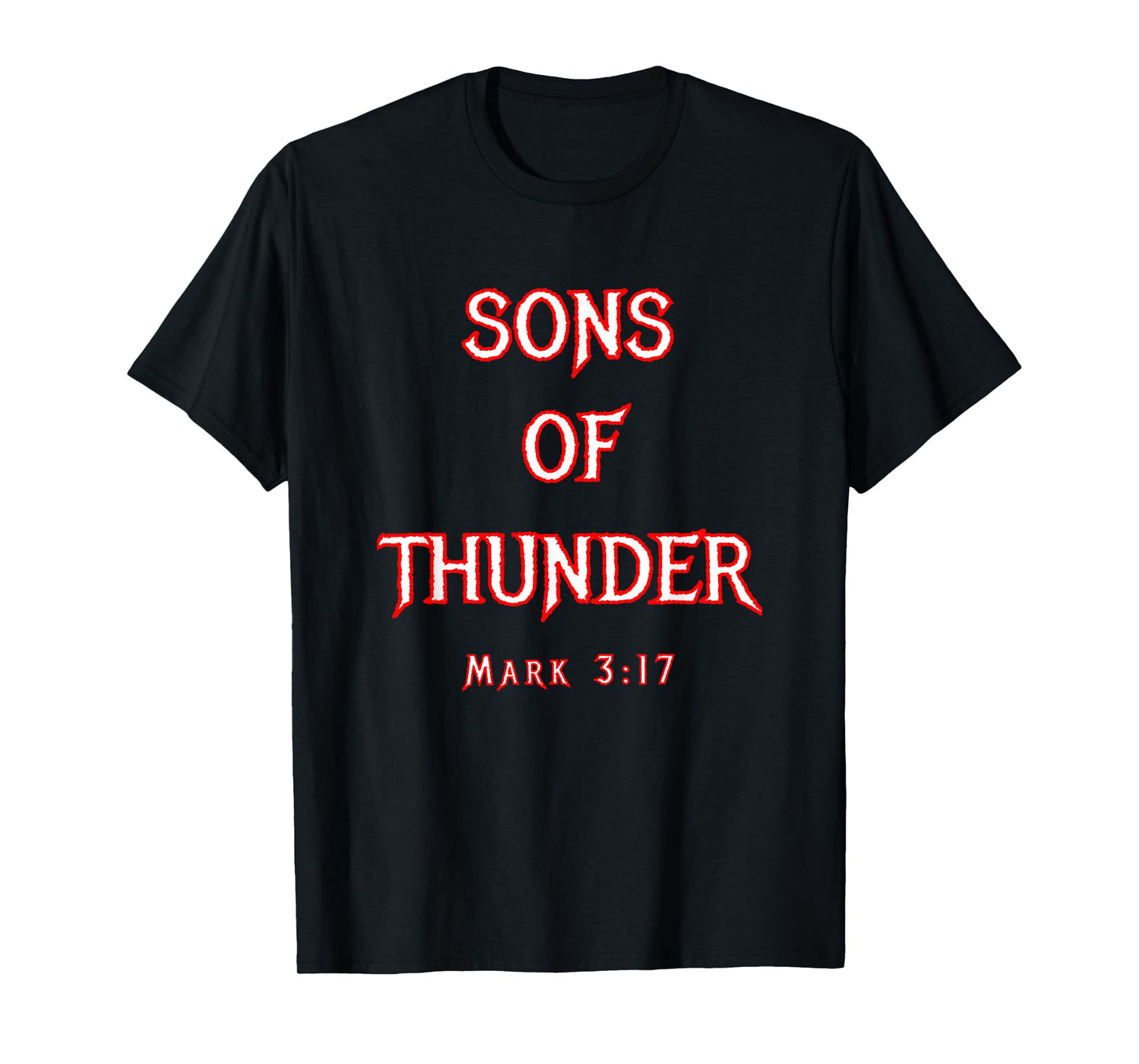 Sons Of Thunder Zebedee James and John Mark 3:17 Bible T-Shirt