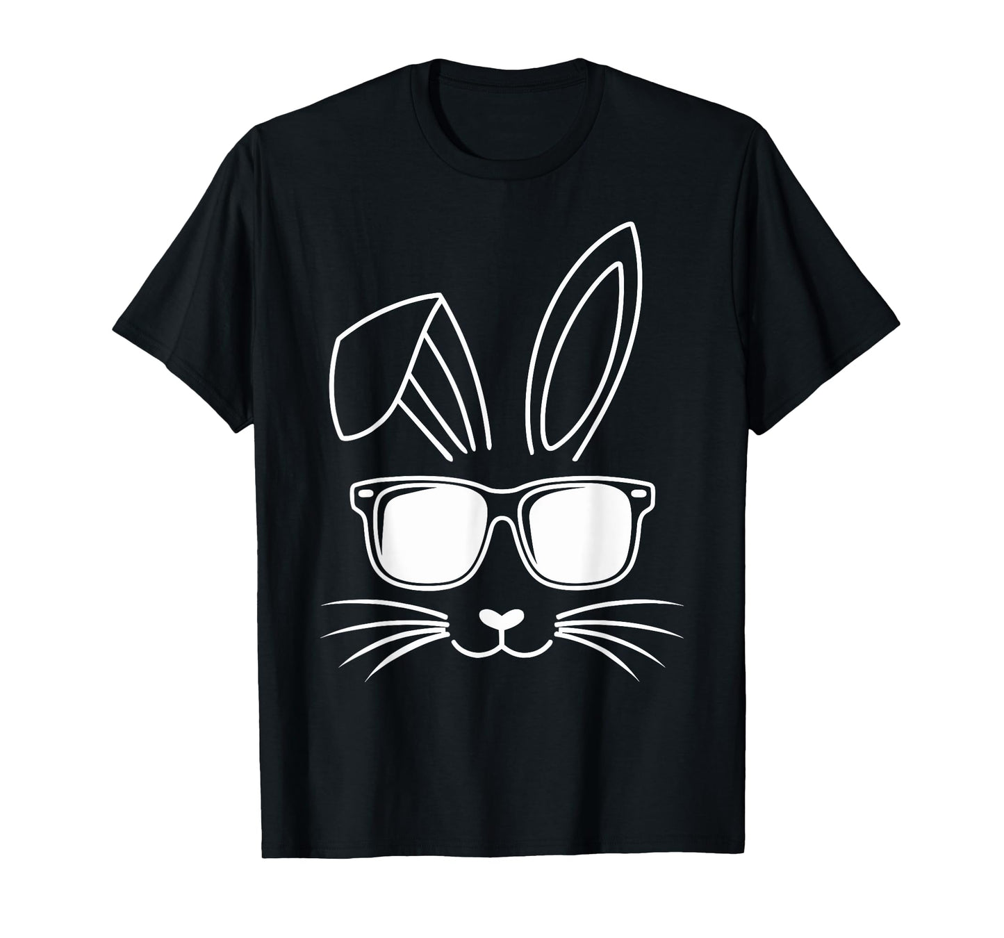 Cool easter bunny face with sunglasses T-Shirt