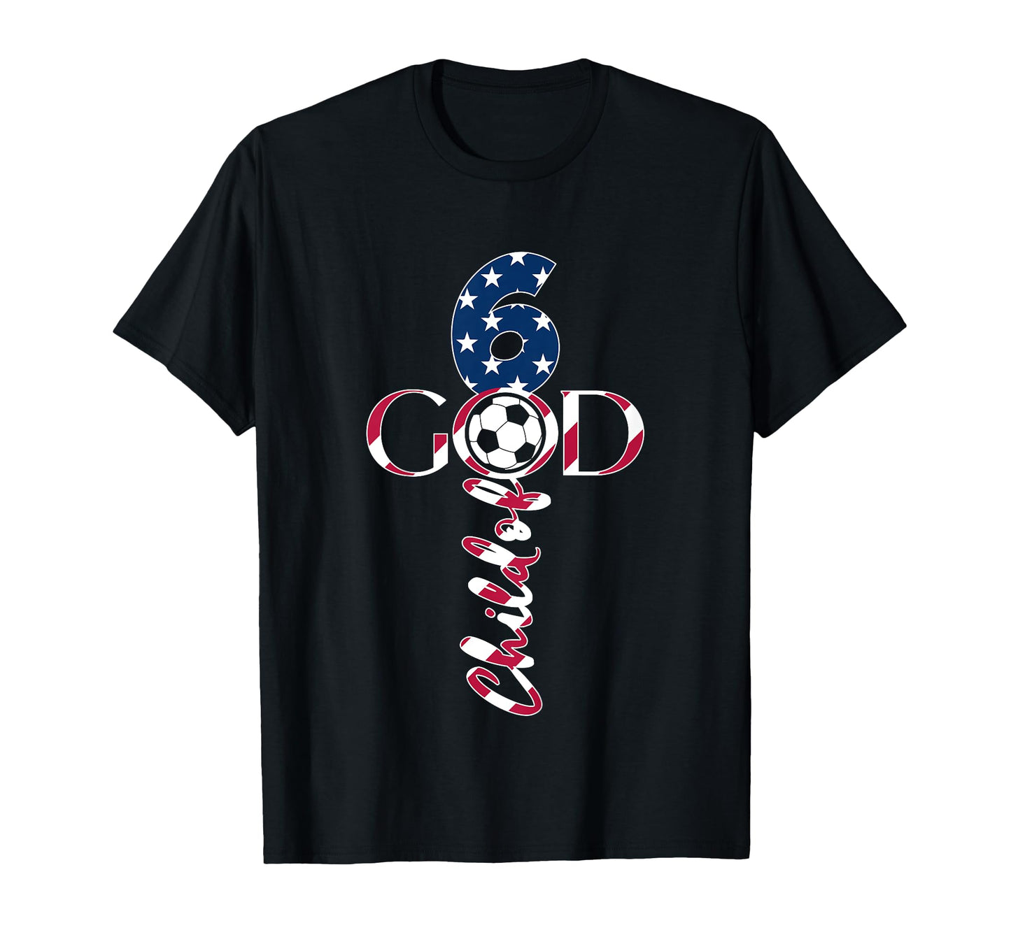 JESUS 6 YEARS CHILD OF GOD SOCCER 6TH BIRTHDAY T-Shirt
