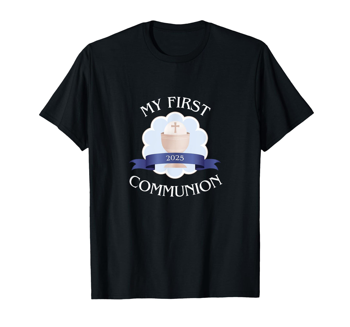 2025 Catholic Boy First Communion Sacrament Celebration T-Shirt