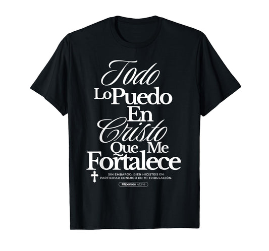 Christians Quote in Spanish Christian Bible Verse Quote T-Shirt