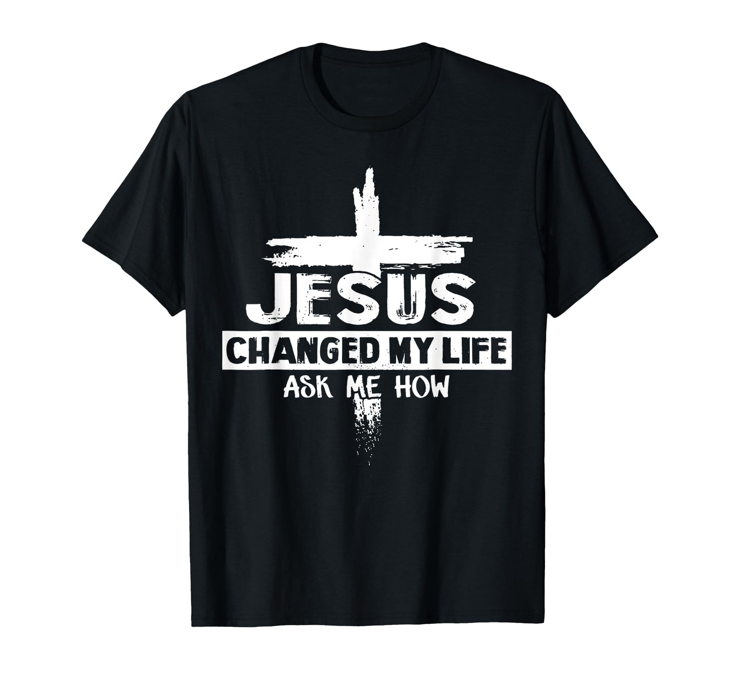 Vintage Jesus Changed My Life Ask Me How Bible - Cross Jesus T-Shirt