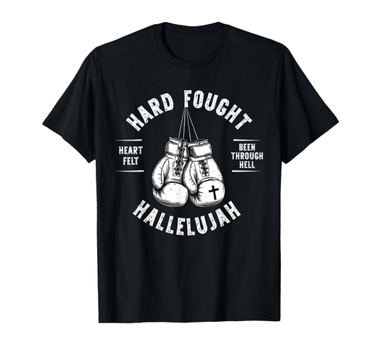 Brandon Hard Fought Hallelujah Praise Jesus Lake Merch T-Shirt
