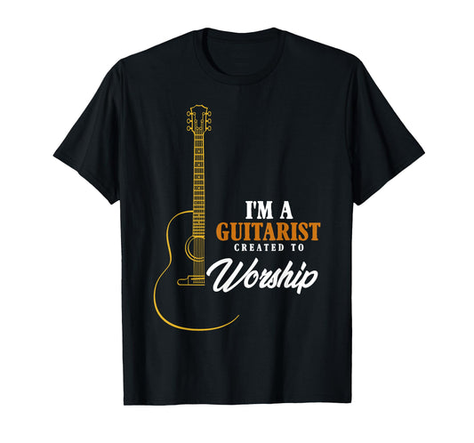 Christian Guitarist Shirt, Created To Worship Musician T-Shirt