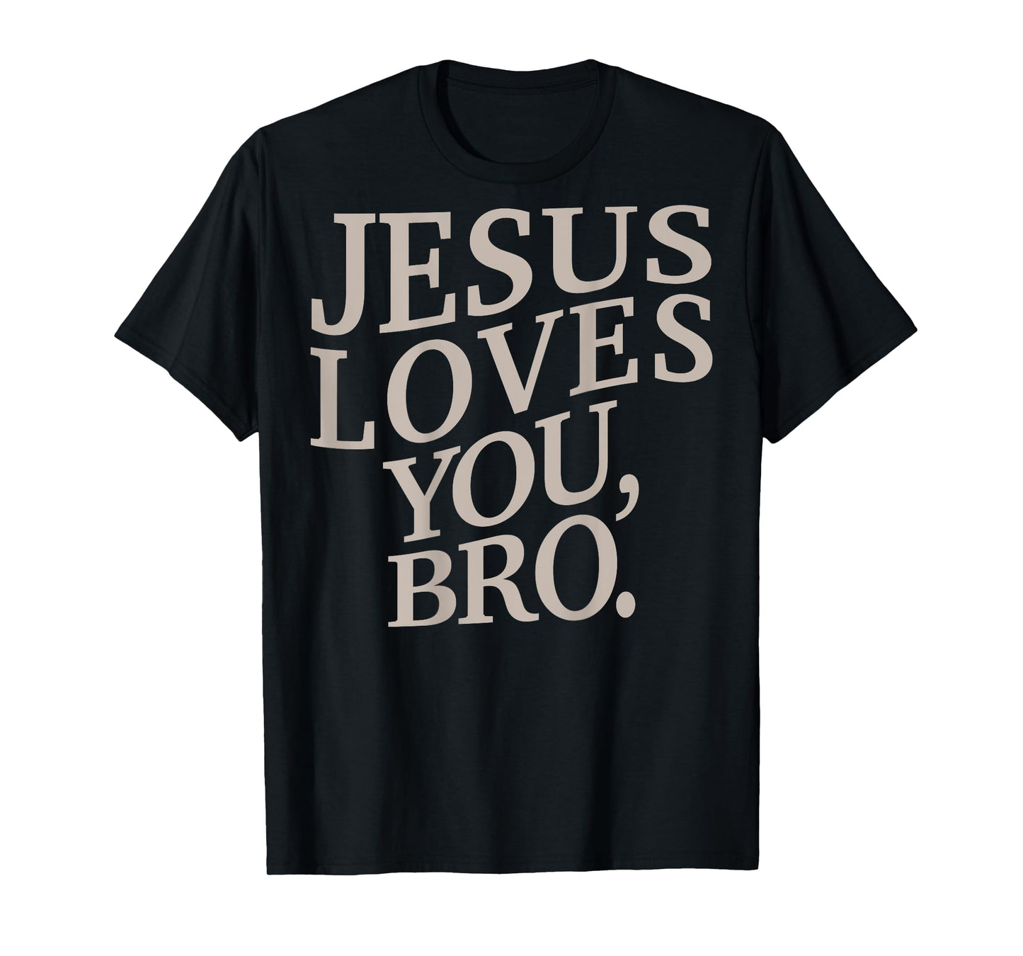Youth Jesus Loves You Bro Funny Christian Boy Kids Men Faith T-Shirt