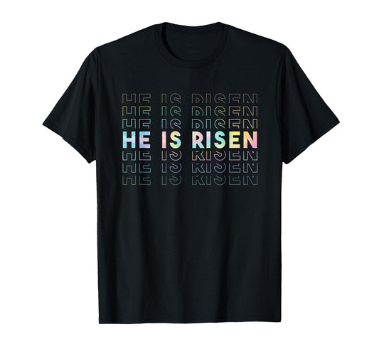 He Is Risen Sun Resurrection Easter Christian Men Women Kids T-Shirt