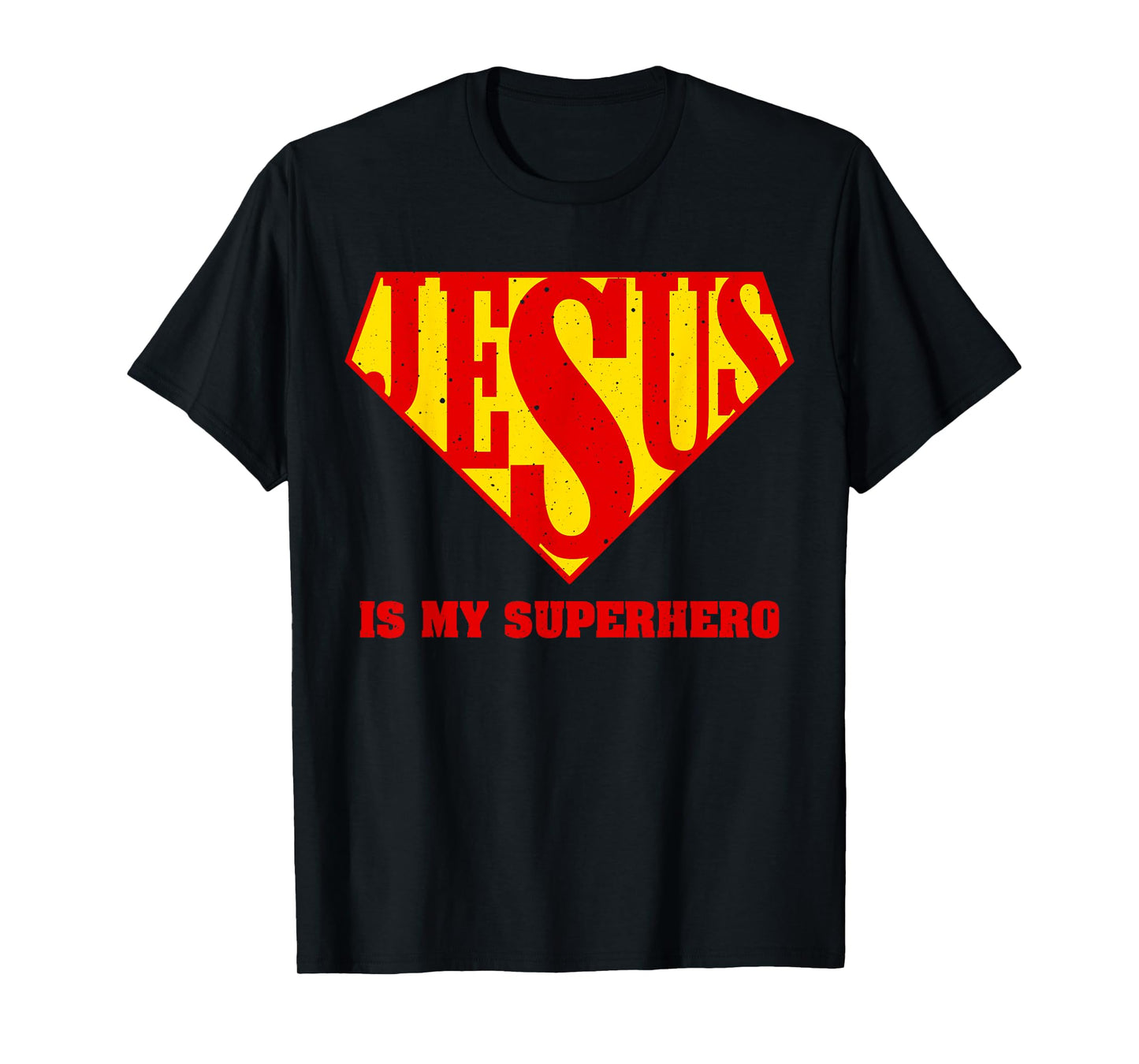Cute Jesus Design For Boys Men Women Jesus Superhero Faith T-Shirt