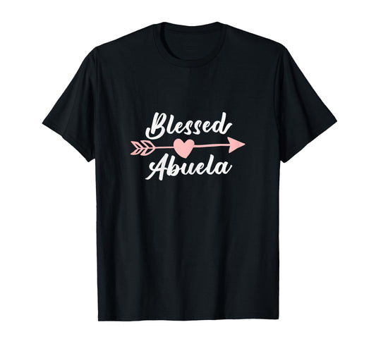 Blessed Abuela Arrow Heart Love Grandma Cute Funny T-Shirt