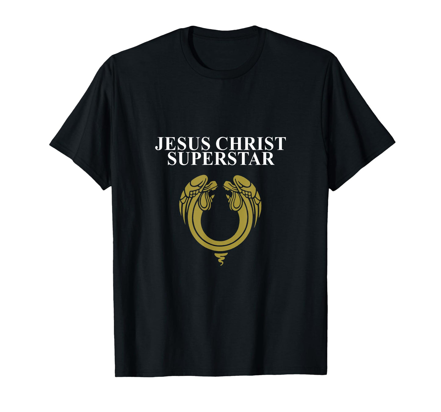 Andrew Lloyd Webber Official 'Jesus Christ Superstar' 1970 Classic Logo Brown Unisex Adult X-Small Classic Fit Short Sleeve Cotton T-Shirt