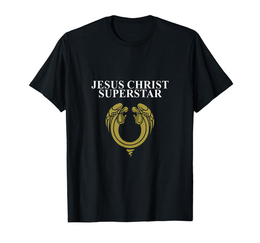 Andrew Lloyd Webber Official 'Jesus Christ Superstar' 1970 Classic Logo Brown Unisex Adult X-Small Classic Fit Short Sleeve Cotton T-Shirt