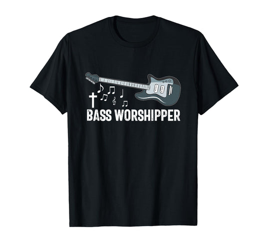 Christian Bass Guitar Player Worship Jesus Bassist Music T-Shirt