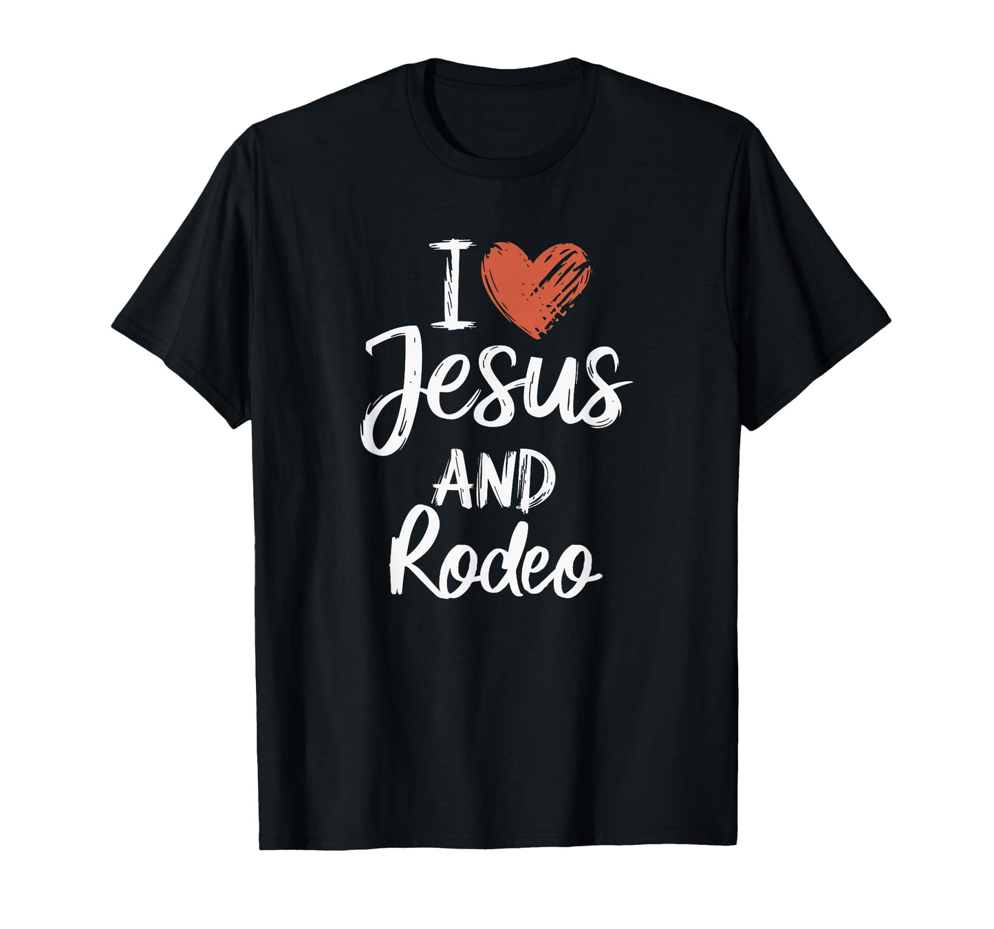 I Love Jesus And Rodeo Christian Religious Rodeo T-Shirt