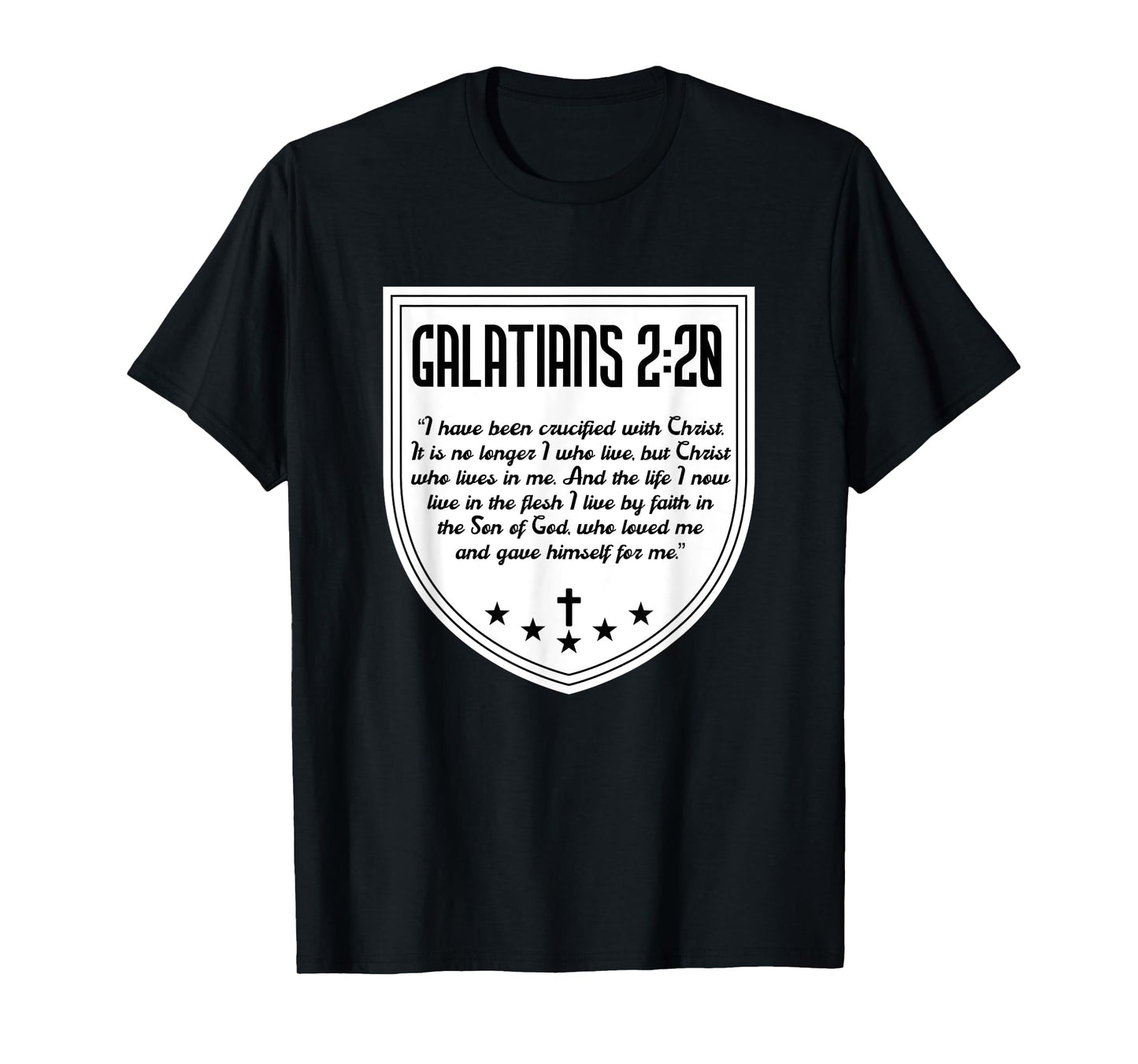 Galatians 2:20 Saint Paul Bible Verse Jesus Christ Christian T-Shirt