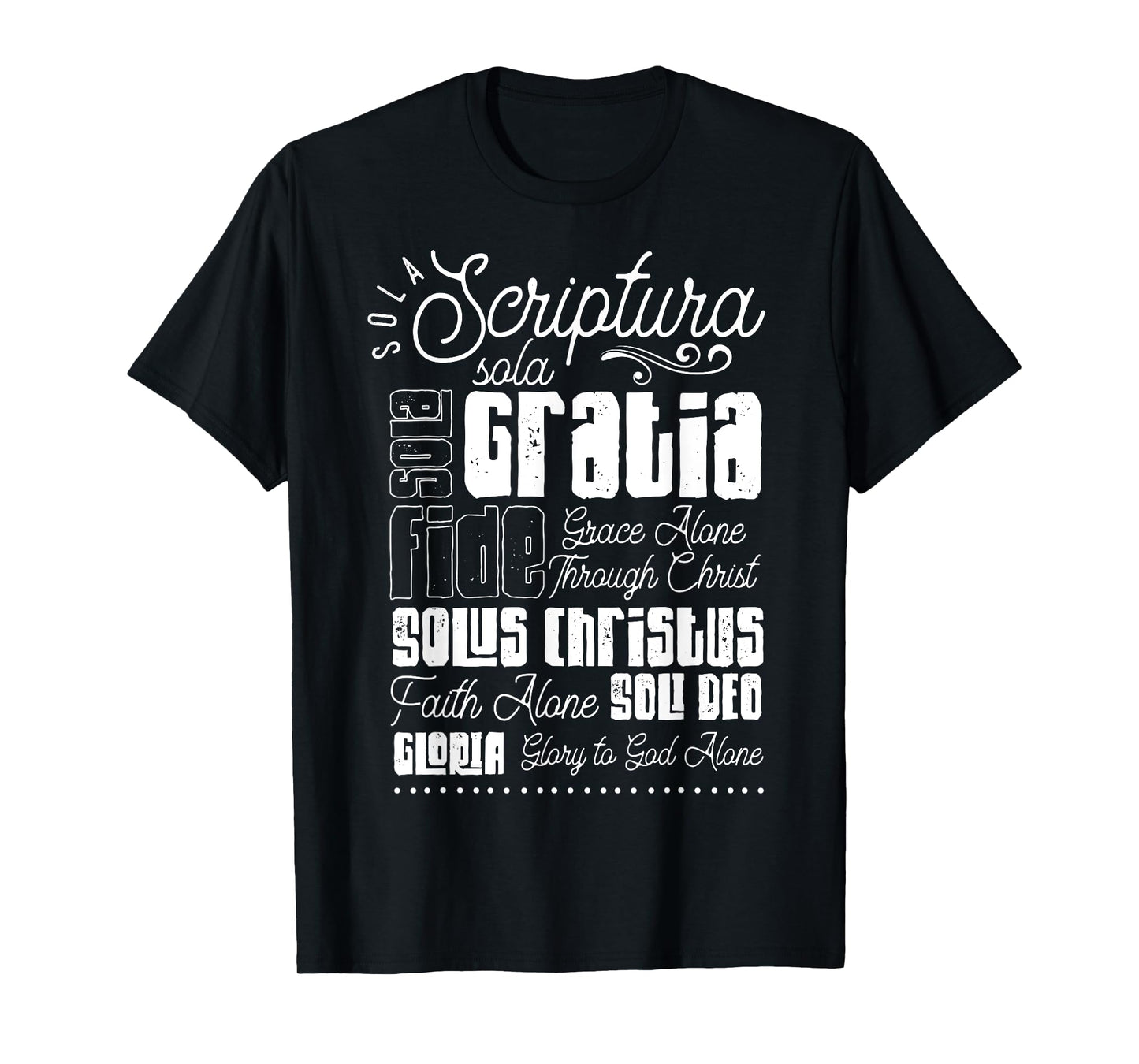 Sola Scriptura Protestant Christian Reformation 5 Solas T-Shirt