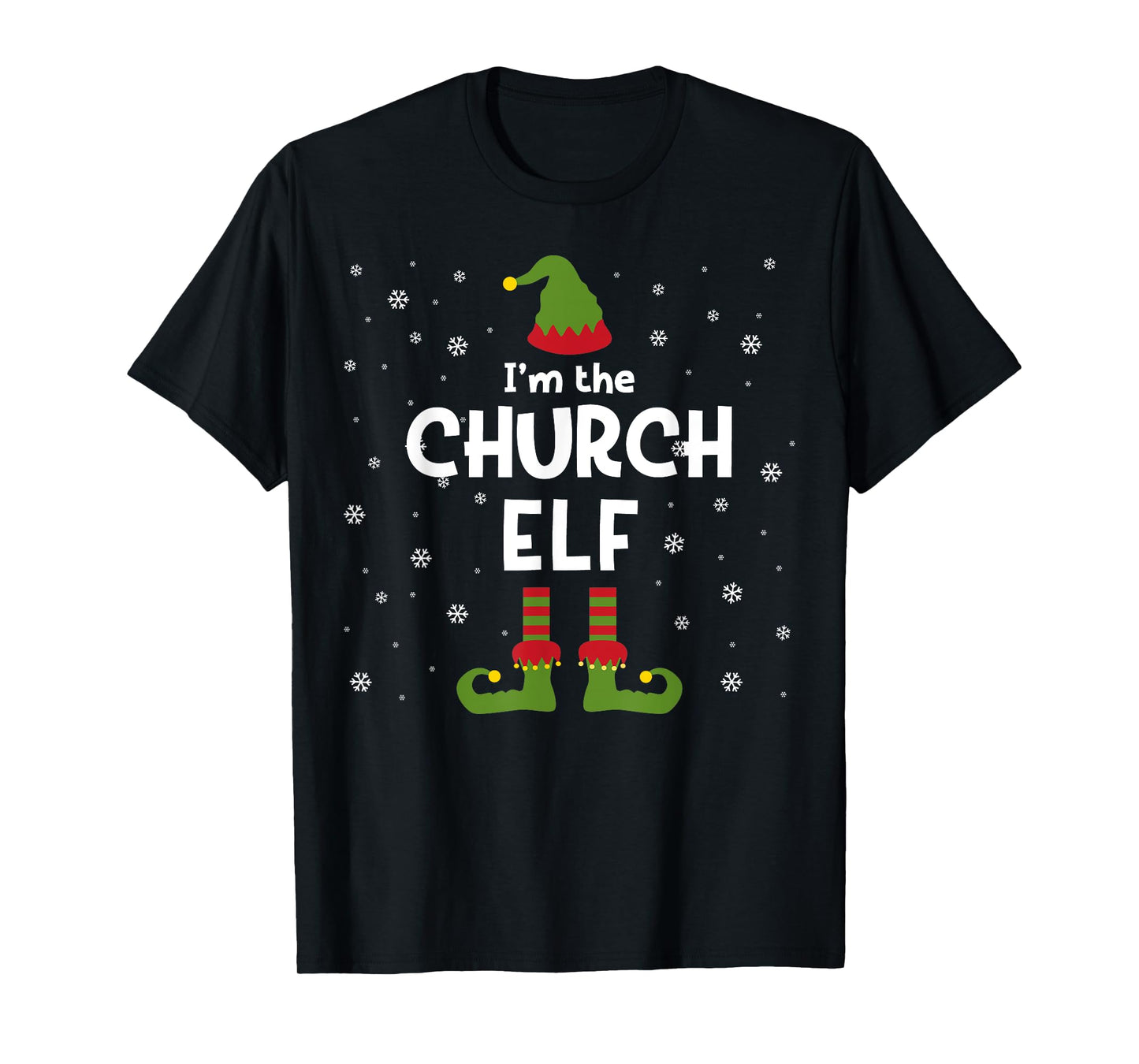 I'm The Church Elf Christian Pastor or Priest Christmas T-Shirt