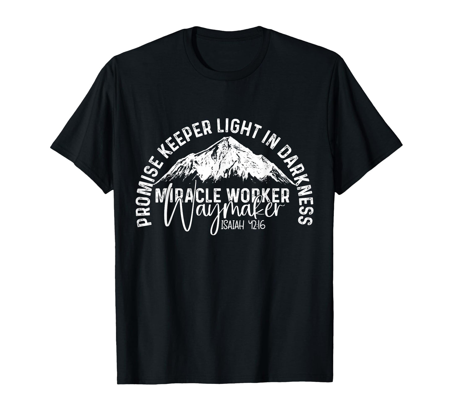Waymaker Promise Keeper Miracle Worker Christian Bible Verse T-Shirt