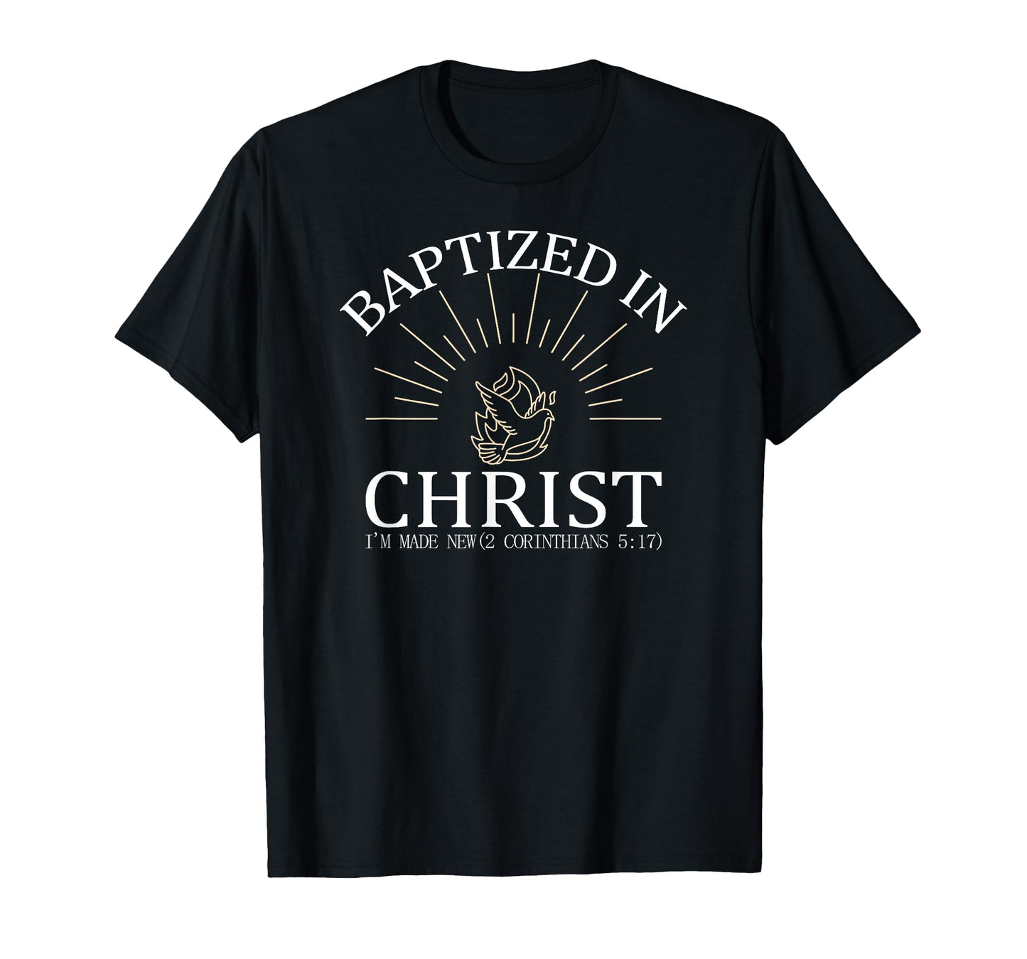Adult and Youth Holy Ghost New Christian Baptism Gifts T-Shirt