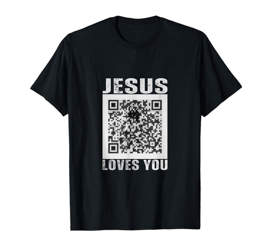Jesus Loves You Funny Rick Roll Meme Sarcastic Humor Joke T-Shirt