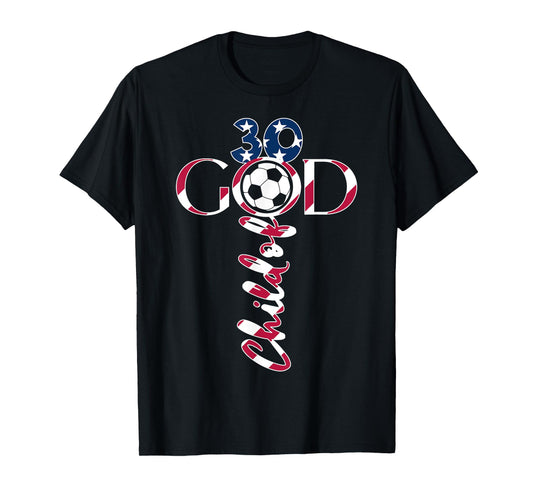 JESUS 30 YEARS CHILD OF GOD SOCCER 30TH BIRTHDAY T-Shirt
