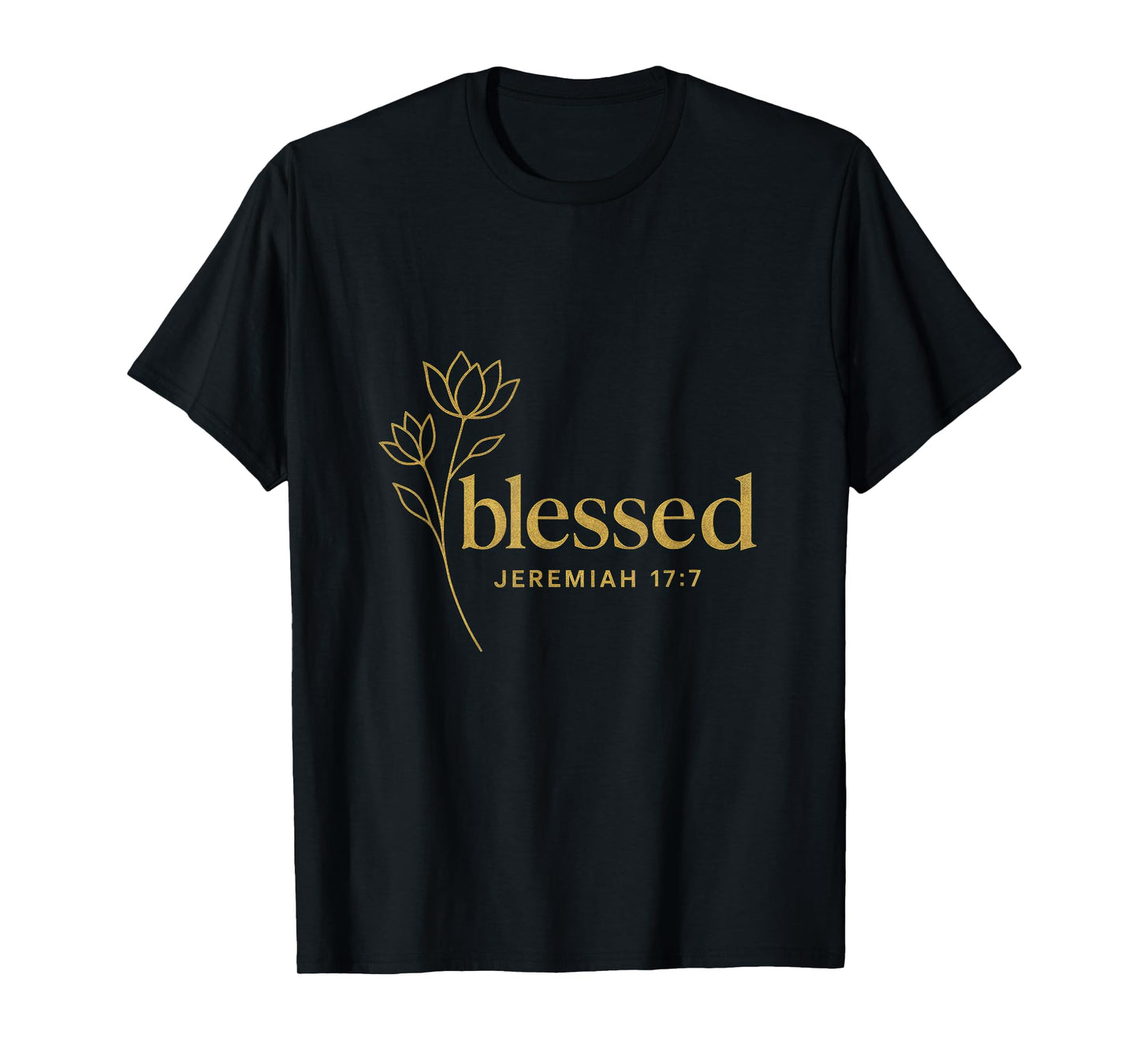 Blessed Jeremiah 17:7 - Christian Inspirational Retro T-Shirt