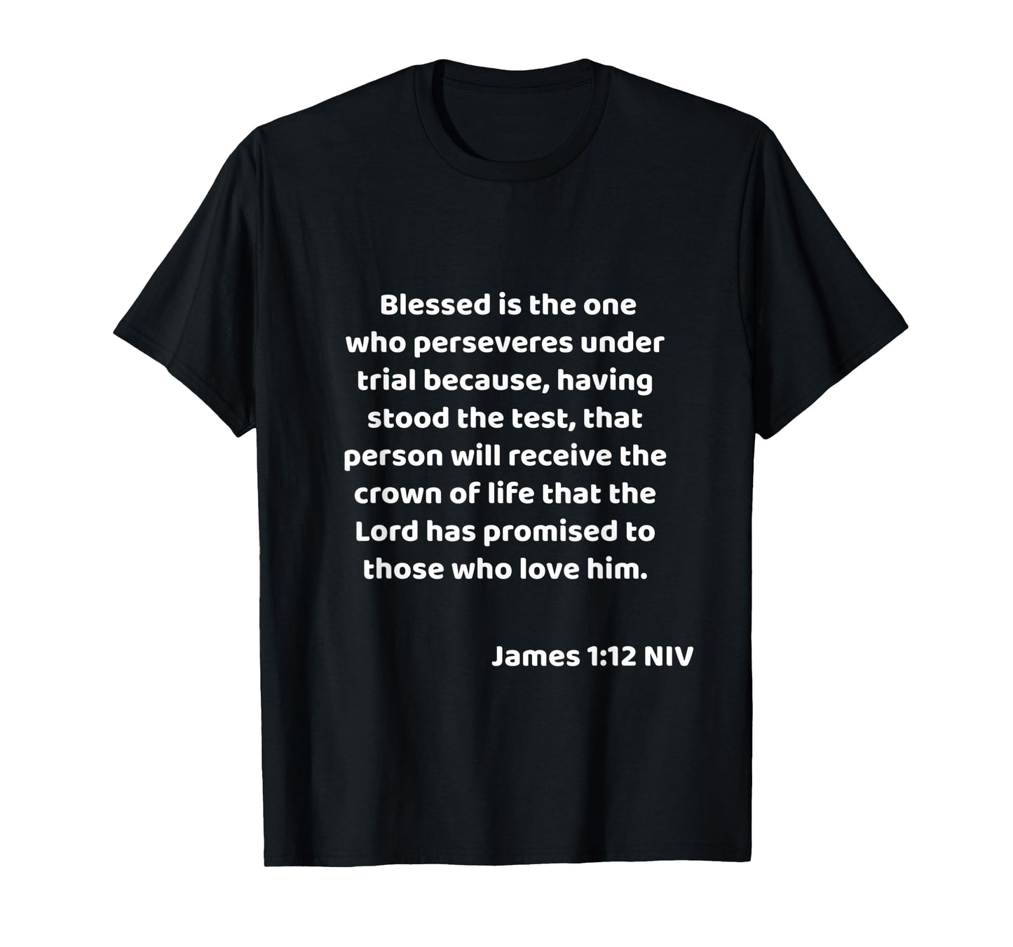 James 1:12 Bible Quote / Verse Christian Life Gift idea T-Shirt