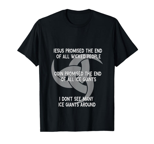 "Jesus or Odin" Satirical Funny T-Shirt